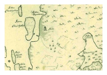 Historisk karta över Arholma by, år 1786 (2)