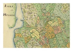 Historisk karta över Arholma by, år 1777 (2)