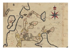 Historisk karta över Arholma by, år 1697 (2)