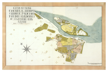 Historisk karta över Unbyn, år 1763