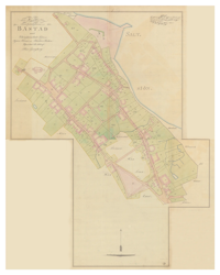 Historisk karta över Båstad, år 1814