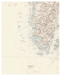 Historisk karta över Onsala, år 1863