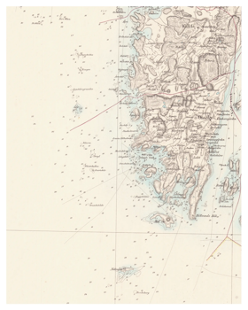 Historisk karta över Onsala, år 1863