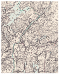 Historisk karta över Sjuntorp, år 1858
