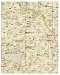 Historisk karta över Grantinge, år 1695