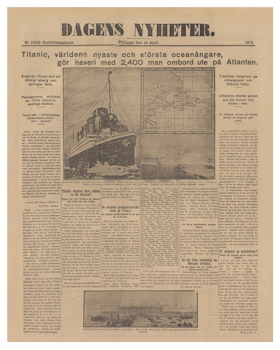 Titanics undergång, år 1912