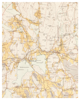 Historisk karta över Molkom, år 1888