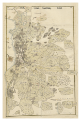 Historisk karta över Ulricehamn, år 1643