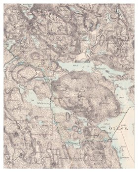 Historisk karta över Ramkvilla, år 1873