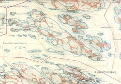 Historisk karta över Tynningö, år 1901-1906