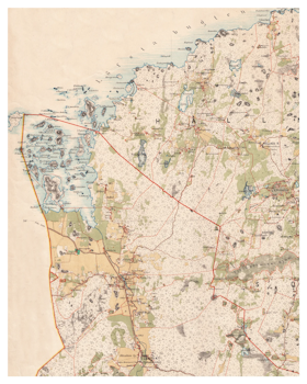 Historisk karta över Skärplinge, år 1863-1864