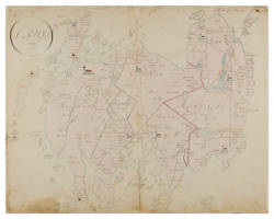 Historisk karta över Orust, år 1846