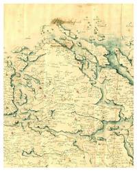 Historisk karta över Orust, 1600-tal