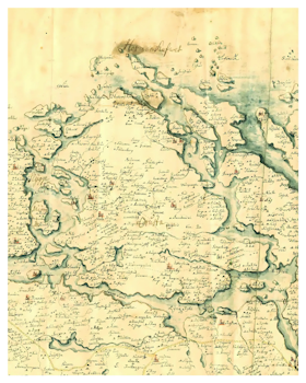 Historisk karta över Orust, 1600-tal