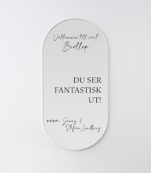 Spegeldekor - Du ser fantastisk ut