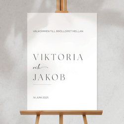Välkomstskylt - Viktoria