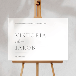 Välkomstskylt - Viktoria