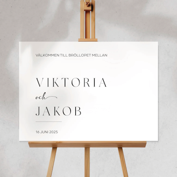 Välkomstskylt - Viktoria