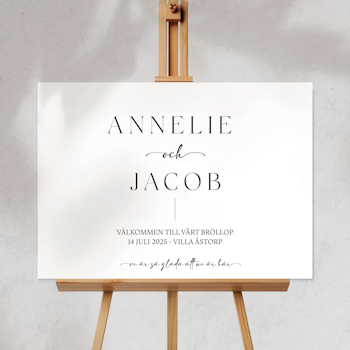 Välkomstskylt - Annelie