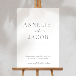 Välkomstskylt - Annelie