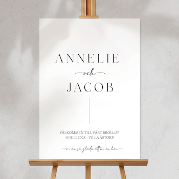 Välkomstskylt - Annelie