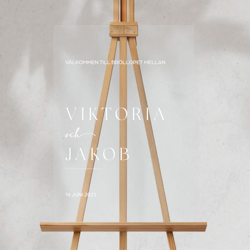 Välkomstskylt - Viktoria - Akryl