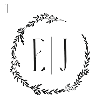 Temporära Tatueringar - Monogram