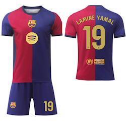 Barcelona Lamine Yamal Fotbollströja med Shorts