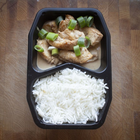 Chicken Satay med basmatiris