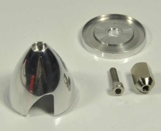 2 blads aluminium spinner 38 mm