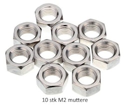 M2 mutter 10 stk
