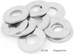 M1,5 flate stoppskiver 10 stk