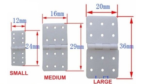 Nylonhengsler 16x29 mm - 10 pk