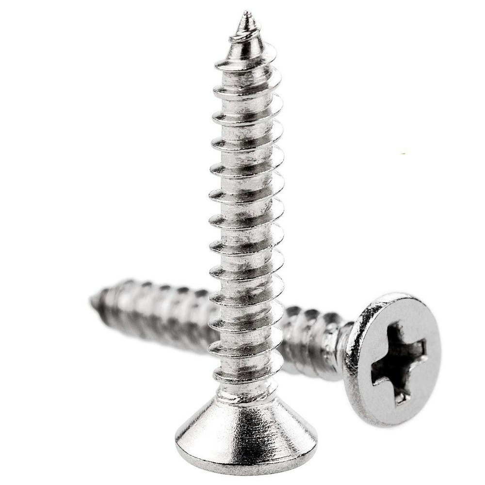 M2 6 mm dykkhode selvgjengende skruer 10 stk