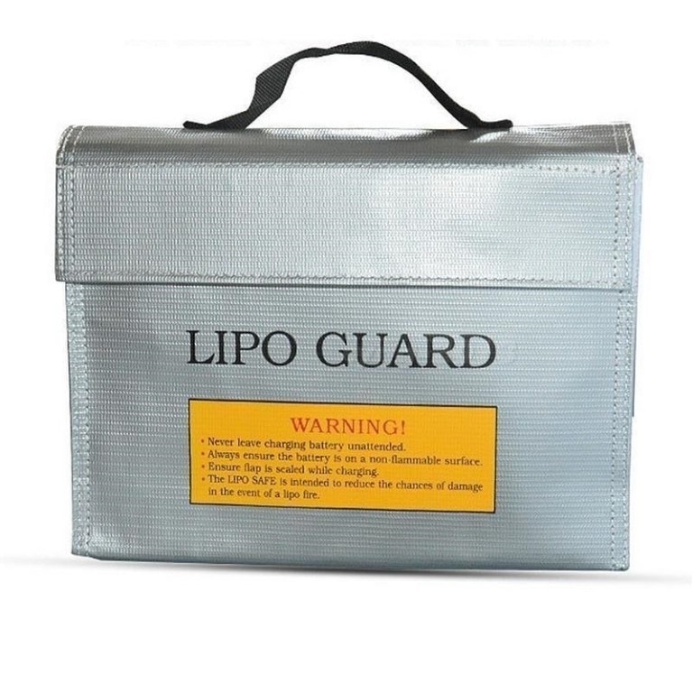 Brannsikker lade/transportbag for LIPo batterier