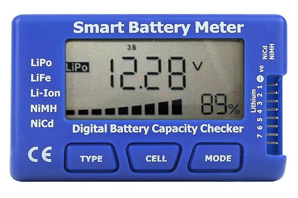 Smart batteri Meter/tester 7/5 in 1