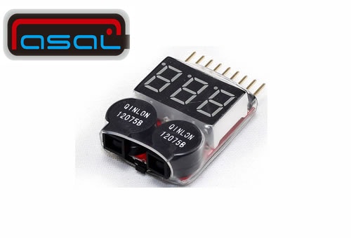 1-8S Lipo Battery Voltage Checker Low Voltage Alarm