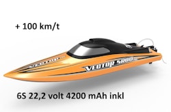 Vector SR80 Pro 6S Upgrade Super High Speed Boat 100 km/t RTR with Auto Roll Back Function