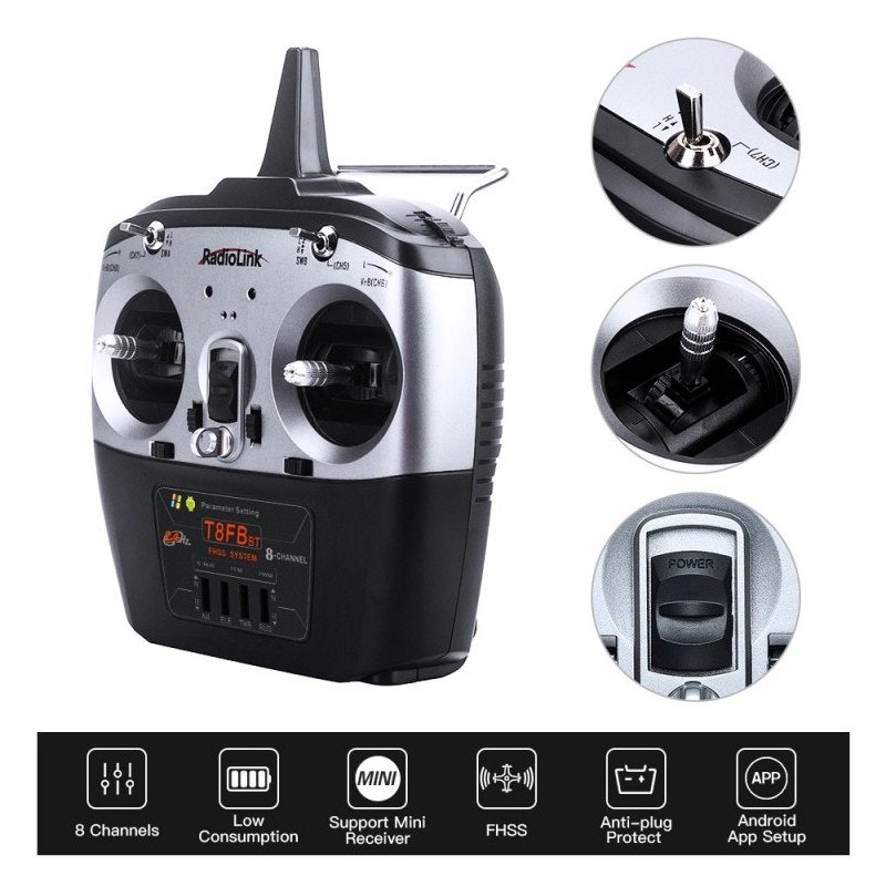 Radiolink T8FB Blue Tooth 8 ch 2,4 gHz radio system