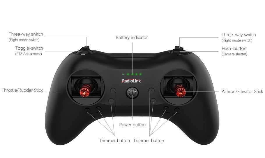 Radiolink T8S-BT FHSS 8CH RC Handle TX/RX 2.4GHz