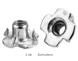 M8 klomutter 2 stk