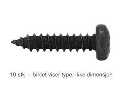 M1,5 10 mm selvgjengende skruer 10 stk