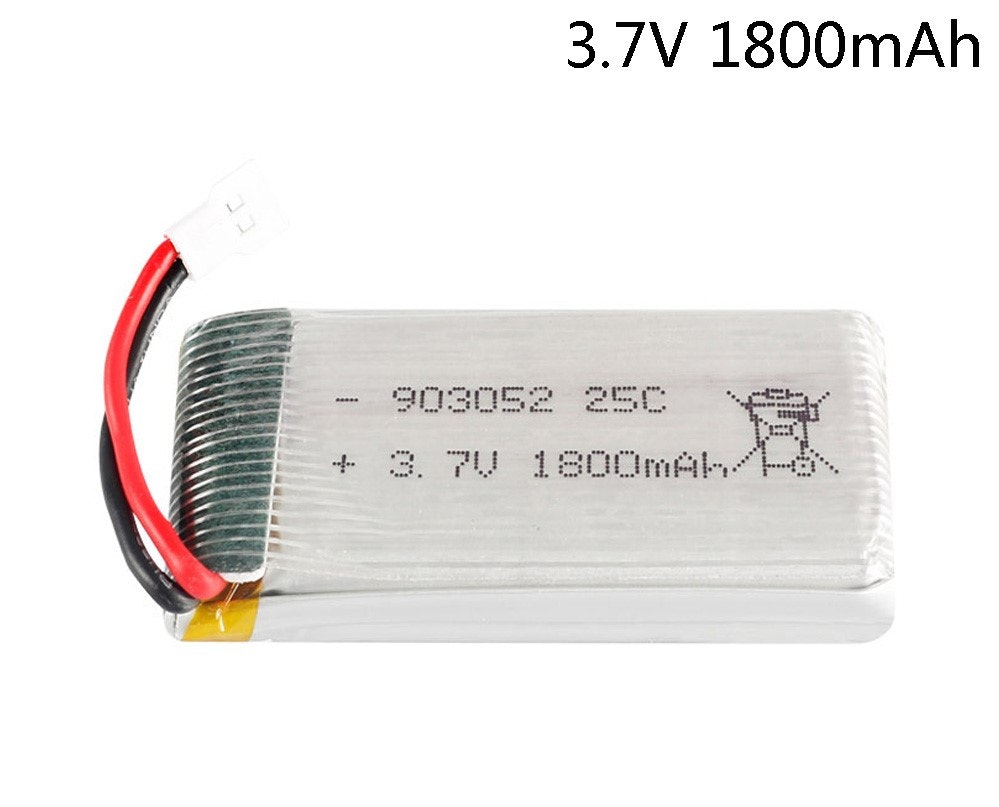 1S 3.7V 1800mAh Lipo Batteri
