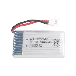 1S 3.7V 500mAh Lipo Batteri