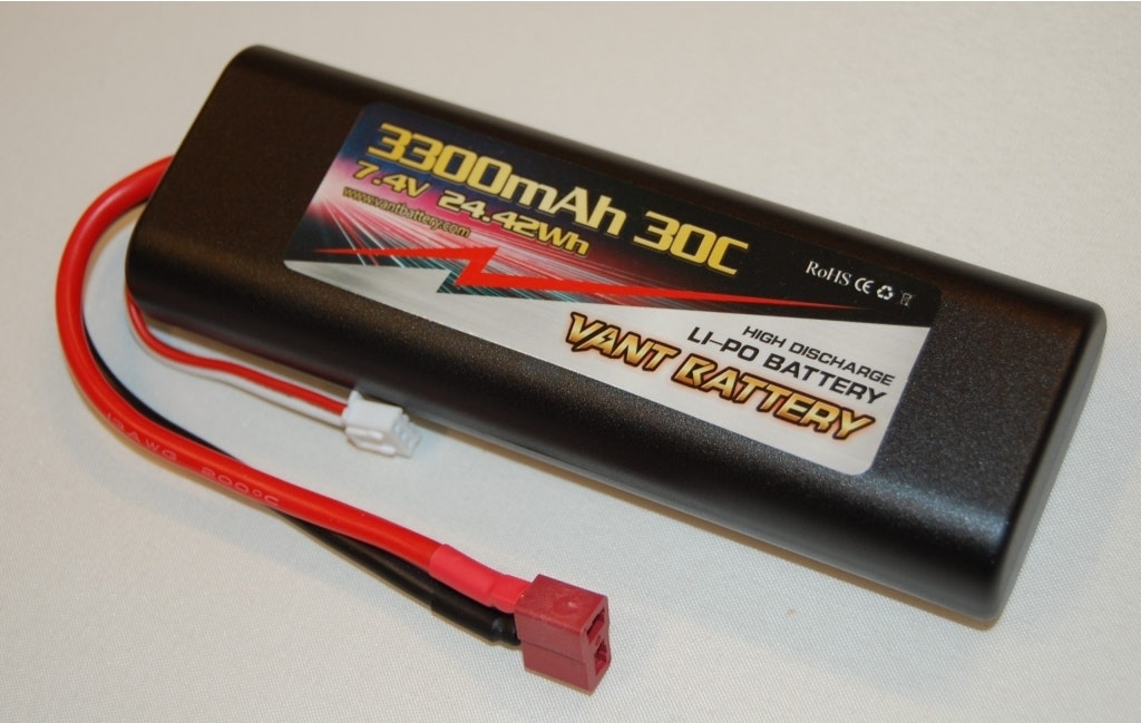 2S 7.4v 3300mah LiPo 30C Hard Case