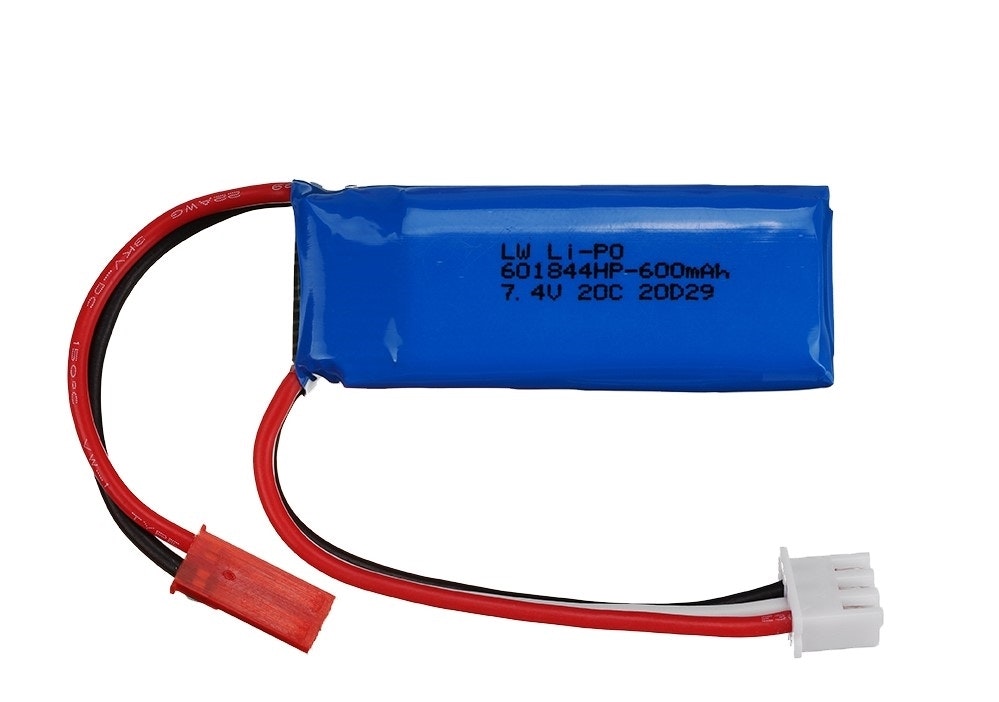 2S 7,4 volt 20C 600 mAh LiPo JST plugg