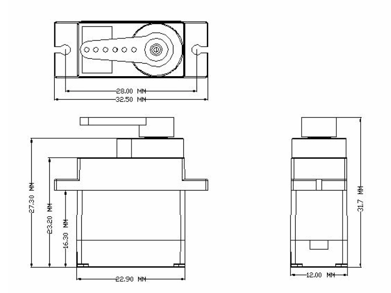 Powertec 9g POM Gear Servo