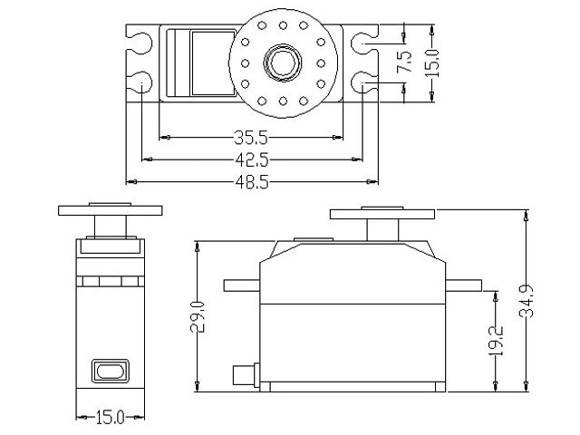 WK-P0260 26 gram mini servo