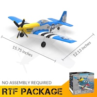P51 Mustang 2CH RC Plane 2.4G EPP Gyro RTF