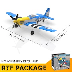 P51 Mustang 2CH RC Plane 2.4G EPP Gyro RTF
